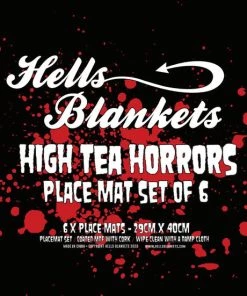 Buy 😍 HELLS BLANKETS Gothic Homewares High Tea Horrors | PLACEMAT SET ❤️ -Kitchen Sales Store HighTeaHorrorsBox b60dd16f fa20 4abb 8206 67adb5b01c2b 700x700
