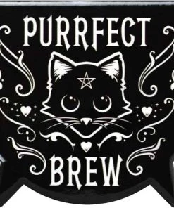 Promo 💯 ALCHEMY GOTHIC Cats Purrfect Brew | CAULDRON COASTER 👍