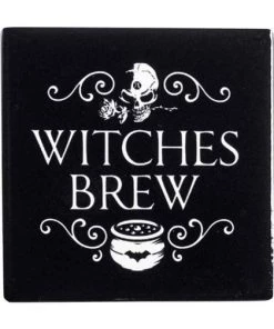 Coupon 🔥 ALCHEMY GOTHIC Gothic Homewares Witches Brew | CERAMIC COASTER 💯