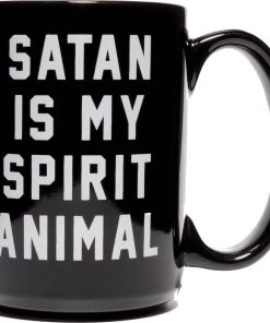 Buy ✨ BLACKCRAFT Gothic Homewares Satan Is My Spirit | ANIMAL MUG* 😉