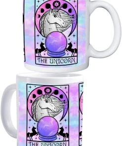 Wholesale 🥰 DARKSIDE CLOTHING Pastel Goth Unicorn Tarot Card [White] | MUG* 💯