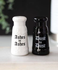 Discount 😍 GOTHIC GIFTS Gothic Homewares Ashes To Ashes | SALT AND PEPPER SET 🌟 -Kitchen Sales Store gothic gifts ashes to ashes salt and pepper set 5 e7cf5932 3083 46e1 a2cb fe9958a839e6 700x700