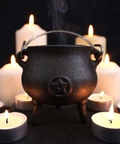 Cheap 😉 GOTHIC GIFTS Gothic Homewares Pentagram [7cm] | CAST IRON CAULDRON ✨