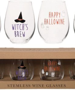 Budget 👍 GOTHIC GIFTS Ghosts 🦇 Halloween | STEMLESS WINE GLASS SET* ⌛ -Kitchen Sales Store gothic gifts halloween stemless wine glass set 1 927388bb e2af 49ad 8f31 04f558c7362d 700x700