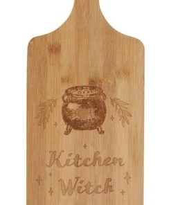 Coupon 👍 GOTHIC GIFTS Witchcraft Kitchen Witch | WOODEN CHOPPING BOARD ✔️