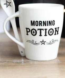 Cheapest 🥰 GOTHIC GIFTS Witchcraft Morning Potion | MUG & SPOON SET ⌛