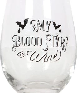 Discount 🔔 GOTHIC GIFTS Bats My Blood Type Is Wine | STEMLESS WINE GLASS 😉 -Kitchen Sales Store gothic gifts my blood type is wine stemless wine glass 1 fff03b98 b2cd 4894 9091 1dfa62e28558 700x700