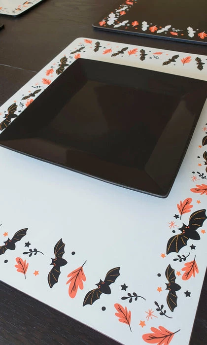 Brand new ๐ HELLS BLANKETS Bats Hallows Harvest | PLACEMAT SET ๐ 7 Brand new ๐ HELLS BLANKETS Bats Hallows Harvest | PLACEMAT SET ๐ - Image 5