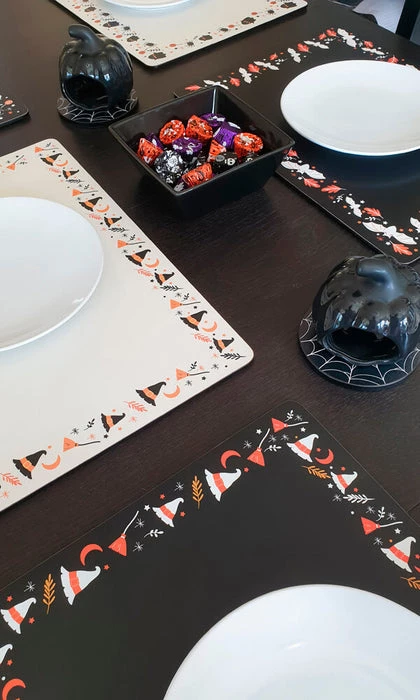 Brand new ๐ HELLS BLANKETS Bats Hallows Harvest | PLACEMAT SET ๐ 8 Brand new ๐ HELLS BLANKETS Bats Hallows Harvest | PLACEMAT SET ๐ - Image 6