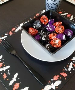 Brand new ๐ HELLS BLANKETS Bats Hallows Harvest | PLACEMAT SET ๐