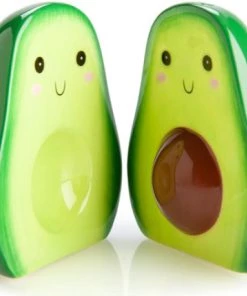 Wholesale 🛒 HOMEWARES Kawaii Avocado | SALT & PEPPER SET 💯 -Kitchen Sales Store homewares avocado salt pepper set 1 700x700