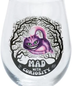 Hot Sale 🔔 HOMEWARES Alice In Wonderland Mad Cat Stemless | WINE GLASS 🤩