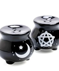 Best Pirce 🔥 HOMEWARES Gothic Homewares Witches' Brew Cauldron | SALT & PEPPER SET 👏