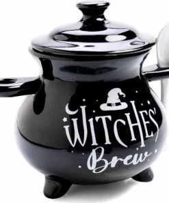 Best Sale ⌛ HOMEWARES Gothic Homewares Witches' Brew Cauldron | SOUP BOWL & SPOON 😀 -Kitchen Sales Store homewares witches brew cauldron soup bowl spoon 3 700x700