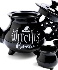 Brand new 🌟 HOMEWARES Gothic Homewares Witches' Brew Cauldron | TEA SET 🛒 -Kitchen Sales Store homewares witches brew cauldron tea set 2 700x700