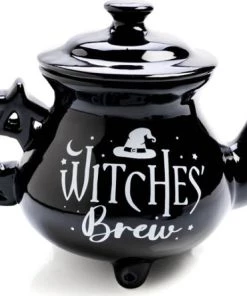 Brand new 🌟 HOMEWARES Gothic Homewares Witches' Brew Cauldron | TEA SET 🛒 -Kitchen Sales Store homewares witches brew cauldron tea set 4 700x700