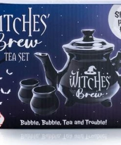 Brand new 🌟 HOMEWARES Gothic Homewares Witches' Brew Cauldron | TEA SET 🛒 -Kitchen Sales Store homewares witches brew cauldron tea set 5 700x700
