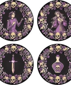 Cheap ⌛ HOT CHOCOLATE Gothic Homewares Romeo And Juliet | PLATE SET 🔔