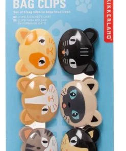Best Pirce ⭐ KIKKERLAND Cats Cat | BAG CLIP SET 💯