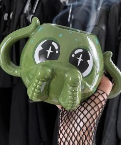 Cheapest ⌛ KILLSTAR Gothic Homewares Cthulhu [Green] | MUG" ❤️
