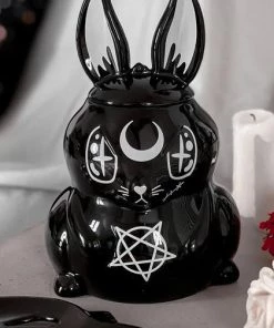 Hot Sale ⭐ KILLSTAR Gothic Homewares Evil Bunny | COOKIE JAR* 🛒