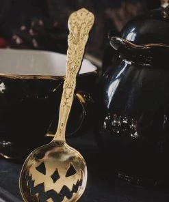 Best Sale 🥰 LIVELY GHOSTS Gothic Homewares Haunted Hallows [Gold] | TEA SPOON 🤩