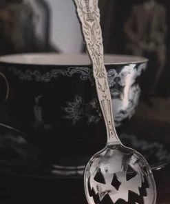 Budget 🔔 LIVELY GHOSTS Gothic Homewares Haunted Hallows [Silver] | TEA SPOON` 🌟