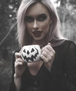 Budget 🌟 LIVELY GHOSTS Gothic Homewares Haunted Hallows [White Pumpkin] | MUG [LIMITED] 🥰 -Kitchen Sales Store lively ghosts white pumpkin haunted hallows mug 12 dbca46b9 a537 4d13 b35a 6f2e2d18f496 700x700