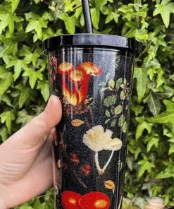 Brand new ⌛ MYSTICUM LUNA Gothic Homewares Green Witch Mushroom | TUMBLER 🧨