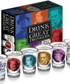 Wholesale 👍 PHILOSOPHERS GUILD All Great Drinkers | SHOT GLASSES 🤩
