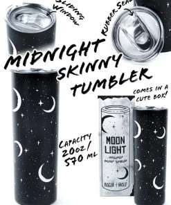 Best Pirce 👏 ROGUE AND WOLF Gothic Homewares Moonlight [570ml] | SKINNY TUMBLER" 🔔 -Kitchen Sales Store rogue and wolf moonlight 570ml skinny tumbler 3 8353edcf 6b74 4619 88f0 1e340743fee7 700x700