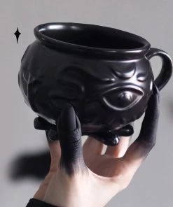 Brand new 🎉 ROGUE AND WOLF Gothic Homewares Witch Cauldron | MUG" ⌛ -Kitchen Sales Store rogue and wolf witch cauldron mug 5 700x700