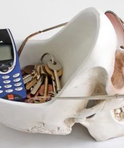 Flash Sale 🤩 SUCK UK Gothic Homewares Skull | BOWL [WHITE] 😉 -Kitchen Sales Store skull white tidy 3 700x700