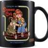 Budget 🎉 STEVEN RHODES Cats Demon Cat [Black] | COFFEE MUG ⌛