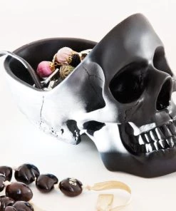 Promo 🌟 SUCK UK The Nightmare Before 🎁 Christmas Skull | BOWL [BLACK] 💯 -Kitchen Sales Store suk uk black skull bowl 6 700x700